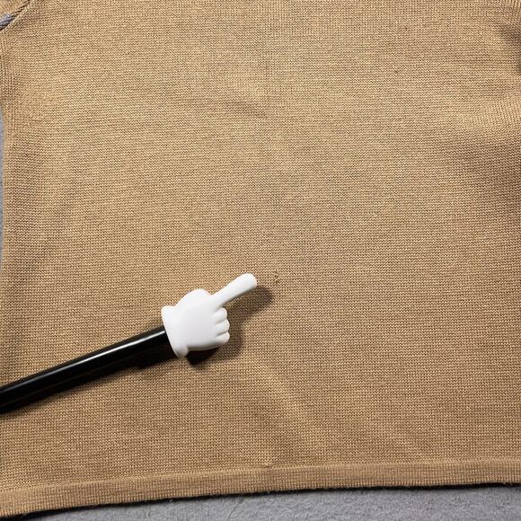 VTG Lido Of California Sweater Men M Beige Brown Knit Westerncore Aztec -‎ Hole - Picture 5 of 10